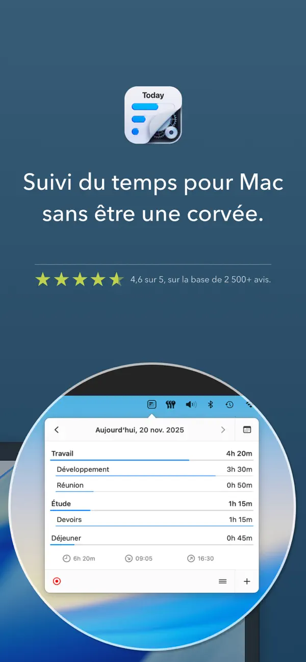 Screenshot #2 pour Daily – Suivi du temps