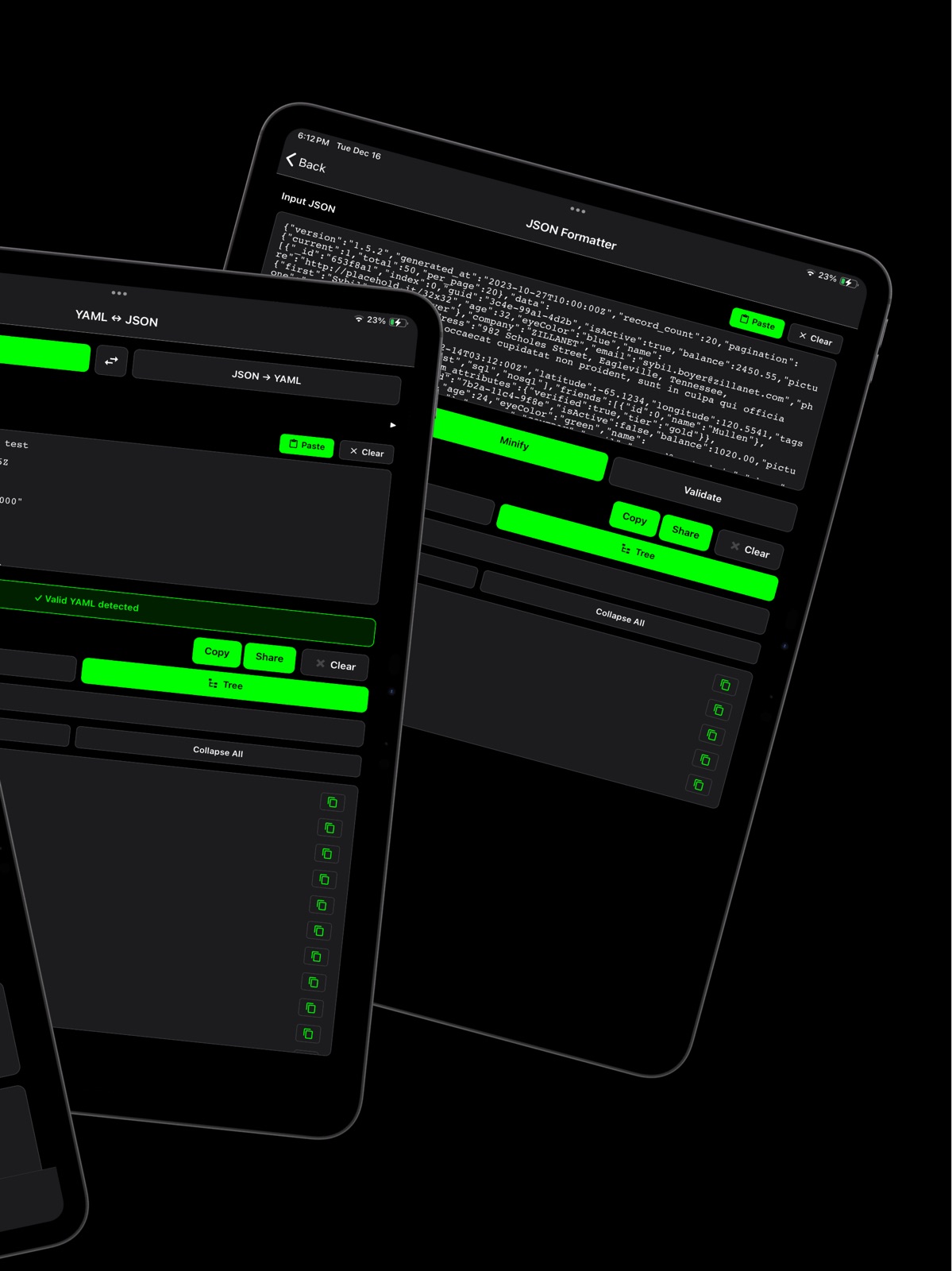 DevKit: JSON, JWT & Dev Tools ipad screenshot 2