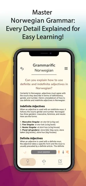 Grammarific: Norwegian Grammar screenshot 3