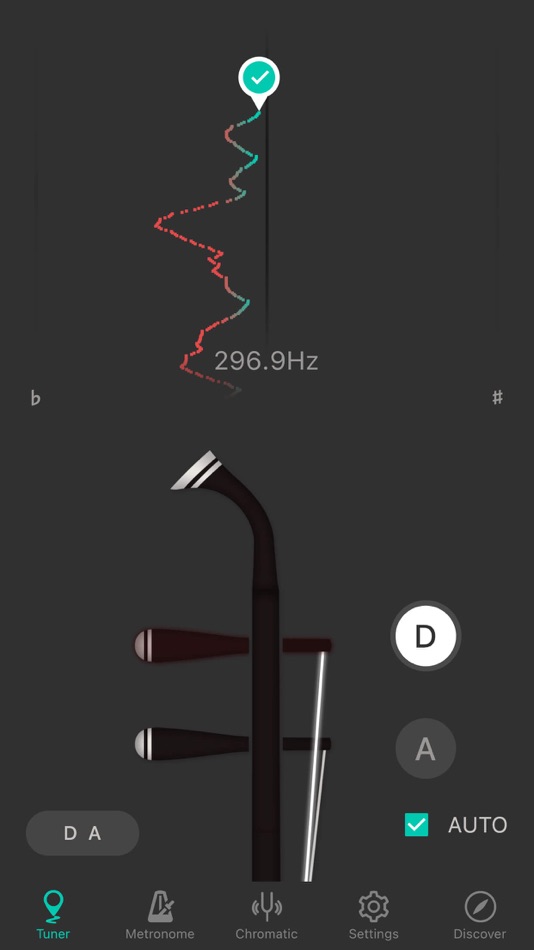 #1. Erhu Tuner - Tuner & Metronome (iOS) 由: Qiaochu Zhu