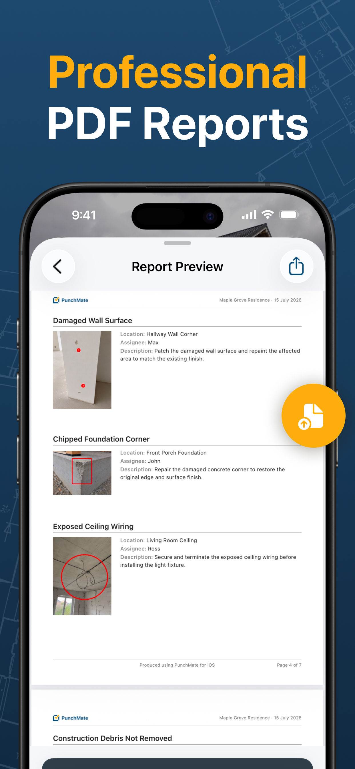 Punch List & Site Audit • PM screenshot 4