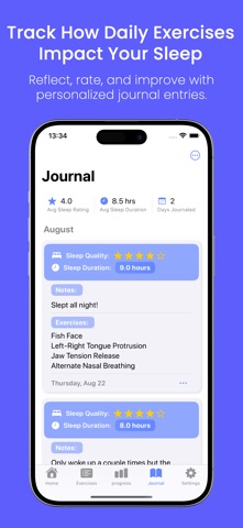 Sleep Apnea & Snore Exercises iPhone screenshot