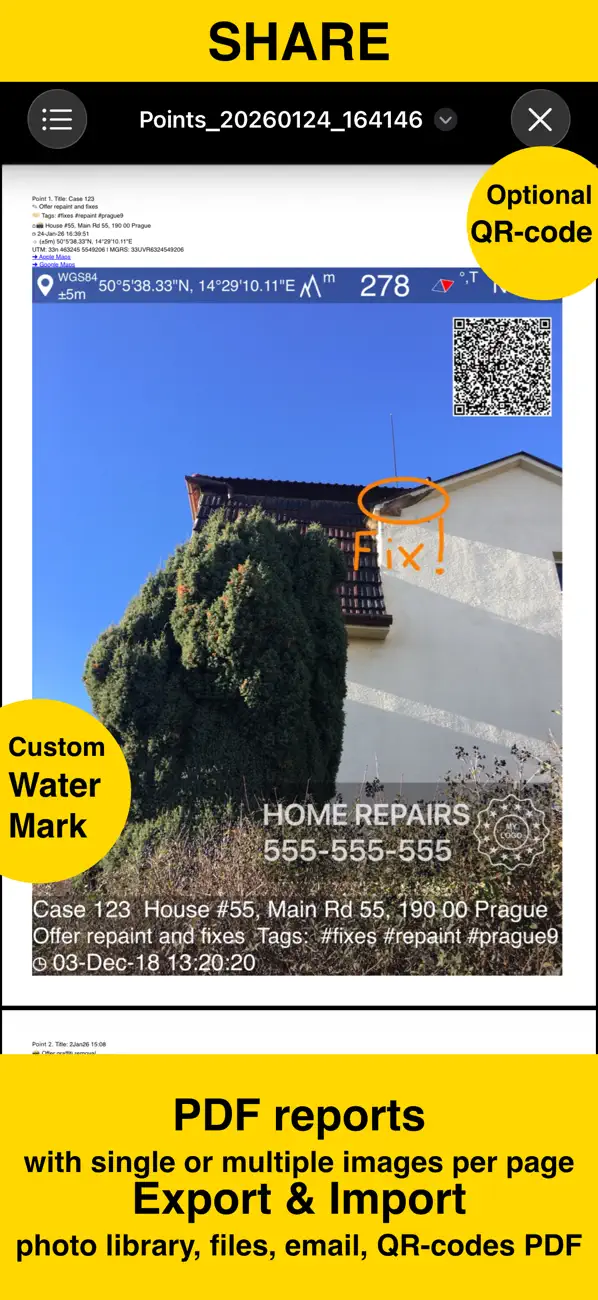 #3. GPS Camera 55. Field Survey (iOS) Ved: Kalimex-Consulting s.r.o. @Blocoware & Stanislav Dvoychenko