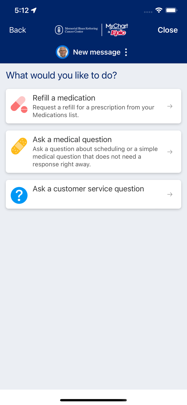 MSK MyChart screenshot 5