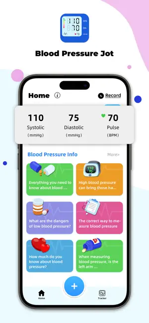 Blood Pressure Jot: Tracker screenshot 1