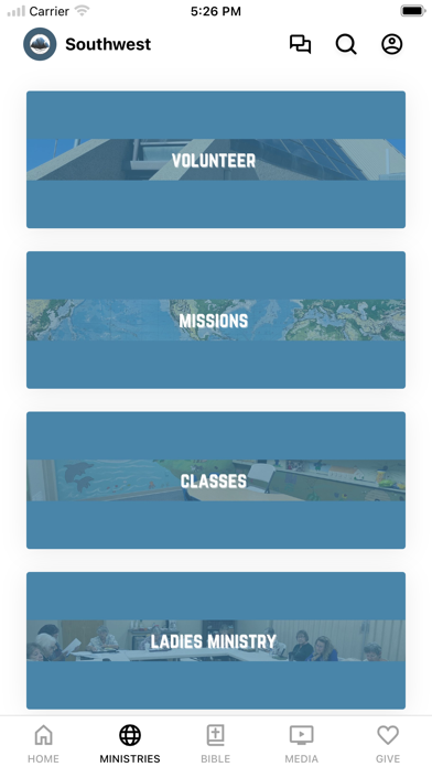Southwest Church of Christ App Screenshot
