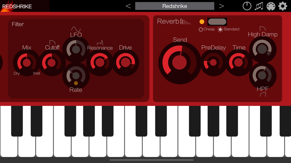 #7. Redshrike - AUv3 Plug-in Synth (iOS) Bởi: iceWorks, Inc.
