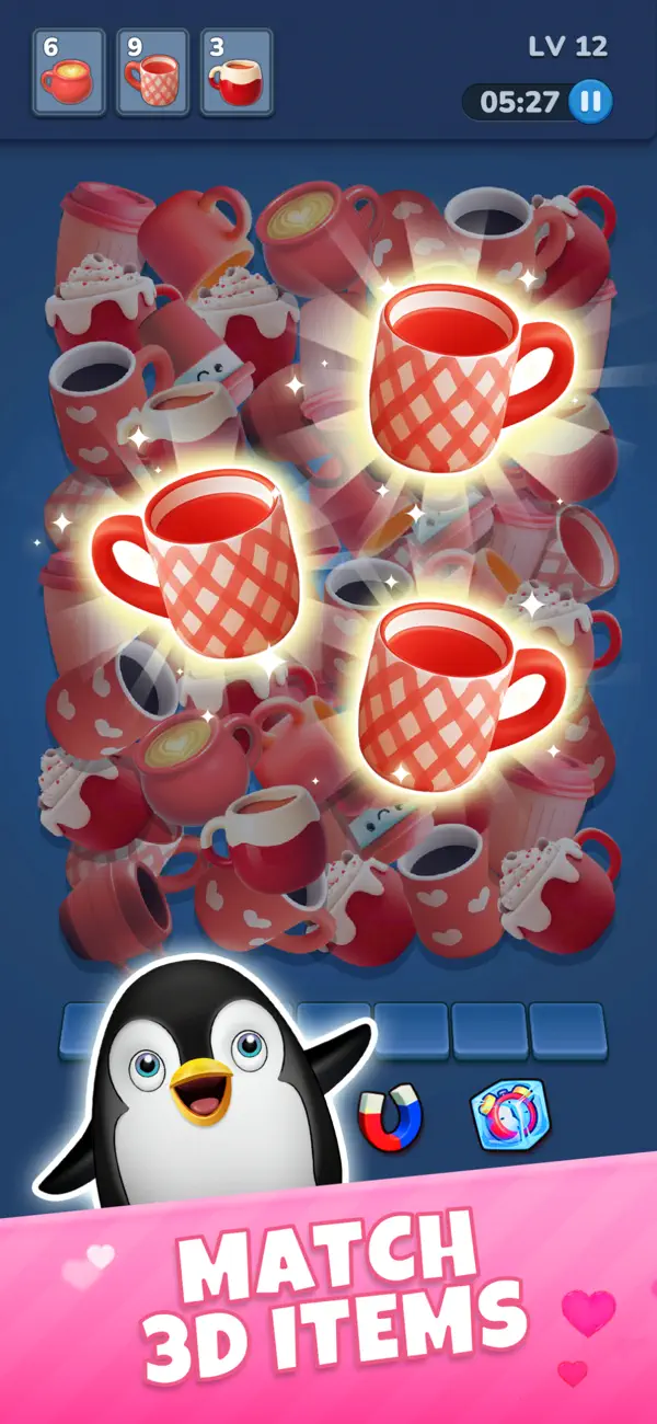 #1. Crazy Match - Triple Tap 3D (iOS) Ved: Orange One Limited