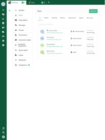 AgentConnect iPad screenshot