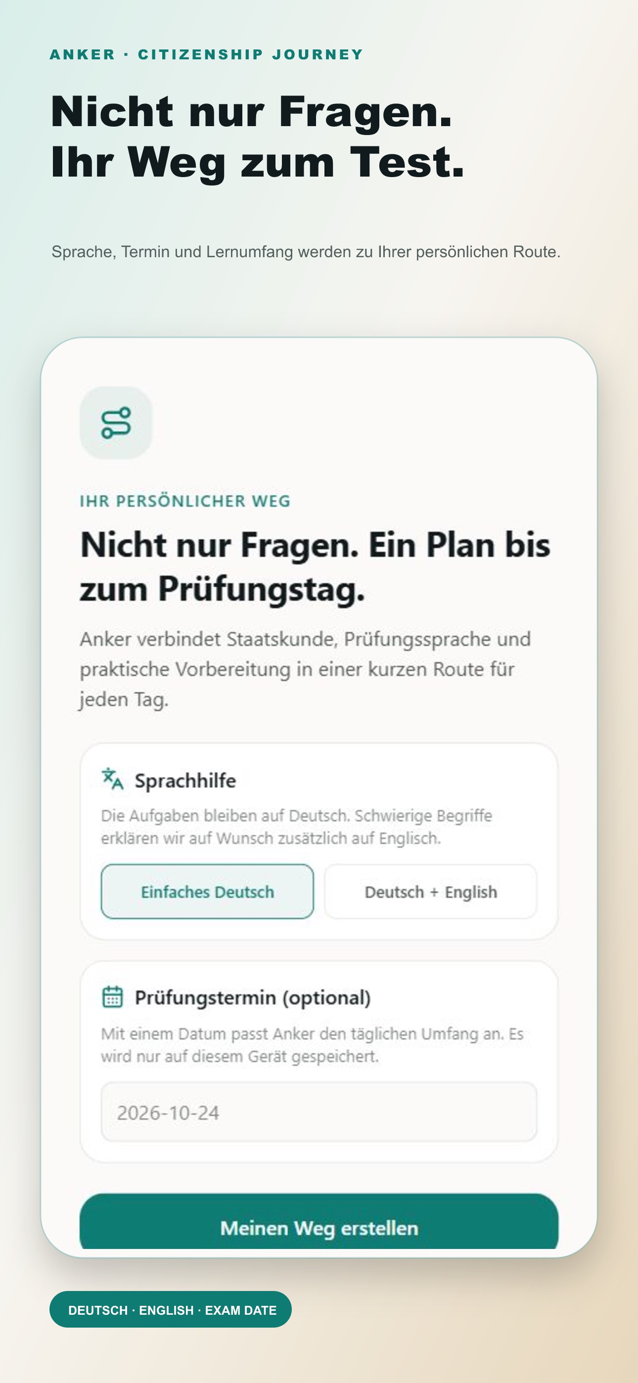 Screenshot 1 of Anker: German Citizenship Test