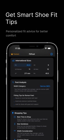 Foot Measure App – FitFoot iPhone screenshot