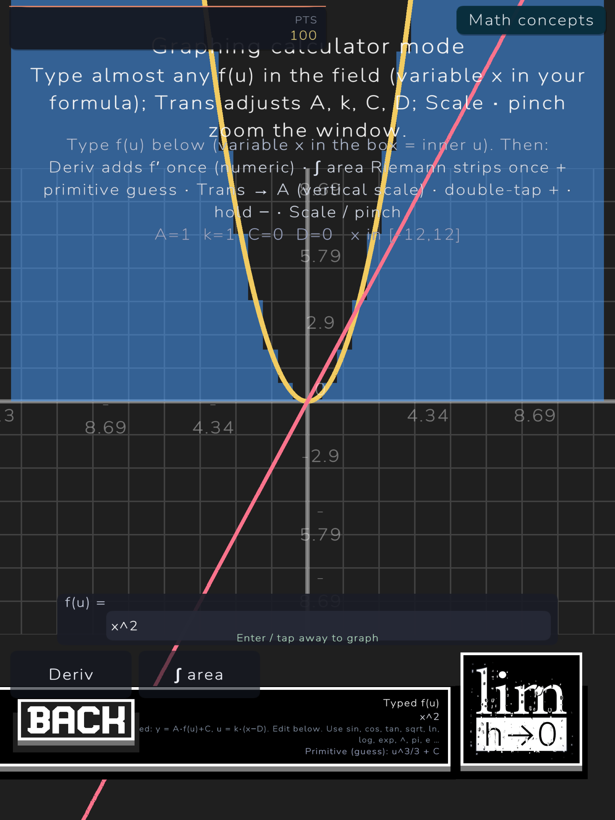 1st Principle Graph Calculator screenshot 14