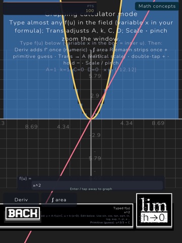 1st Principle Graph Calculator iPad screenshot