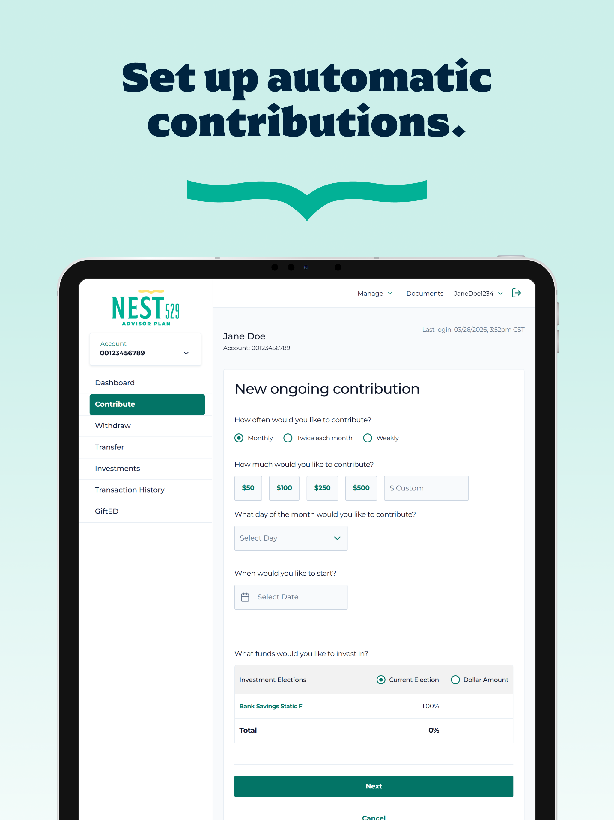NEST 529 Advisor