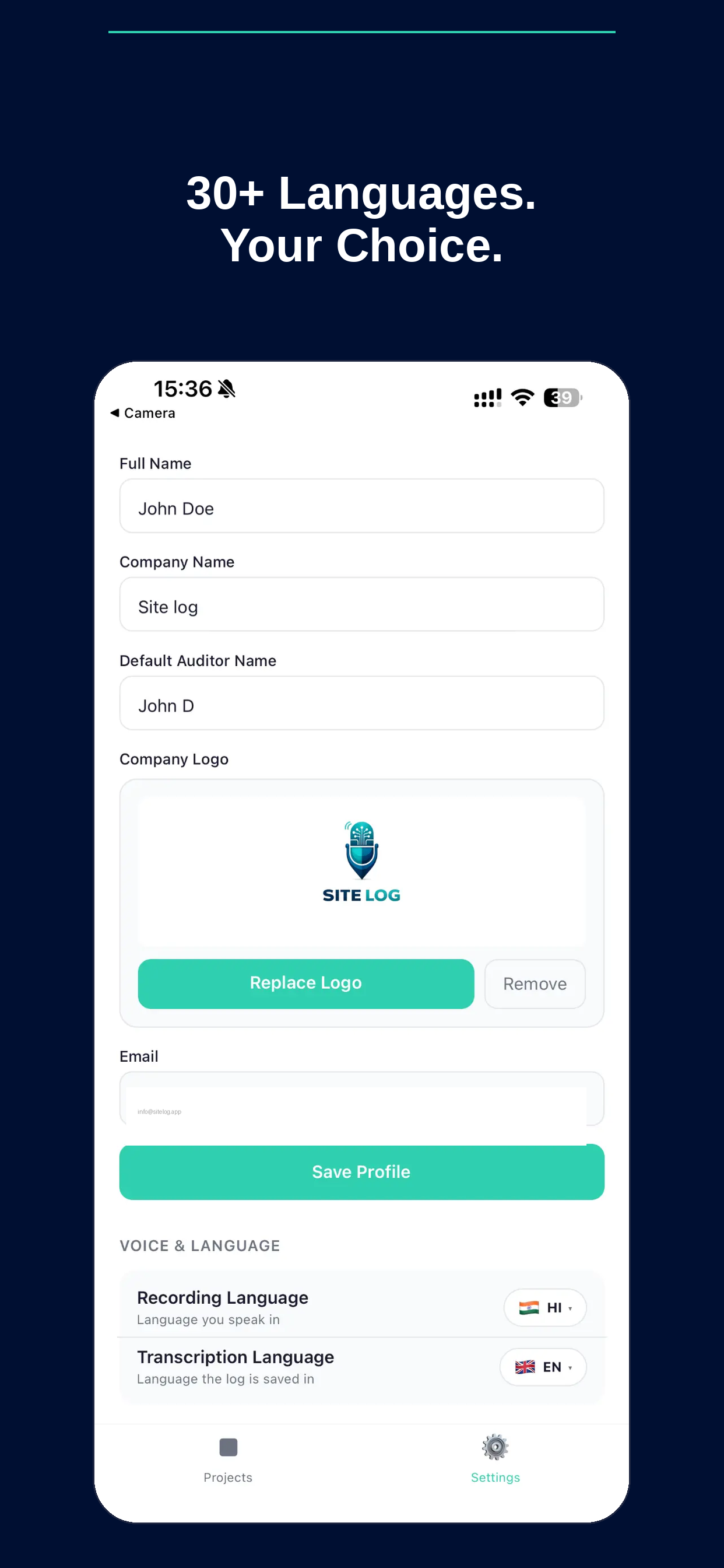 Site Log Reports