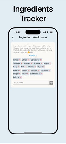 EatWrite - Calorie Counter iPhone screenshot