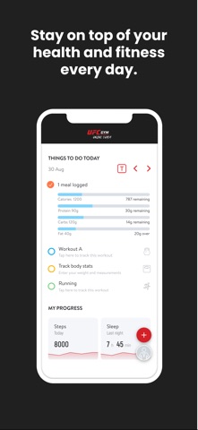 UFC GYM Online Coach iPhone screenshot