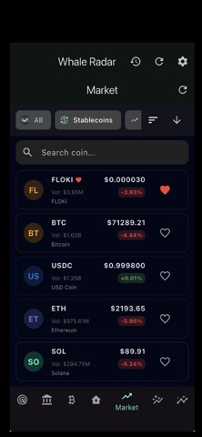 WhaleRadar screenshot