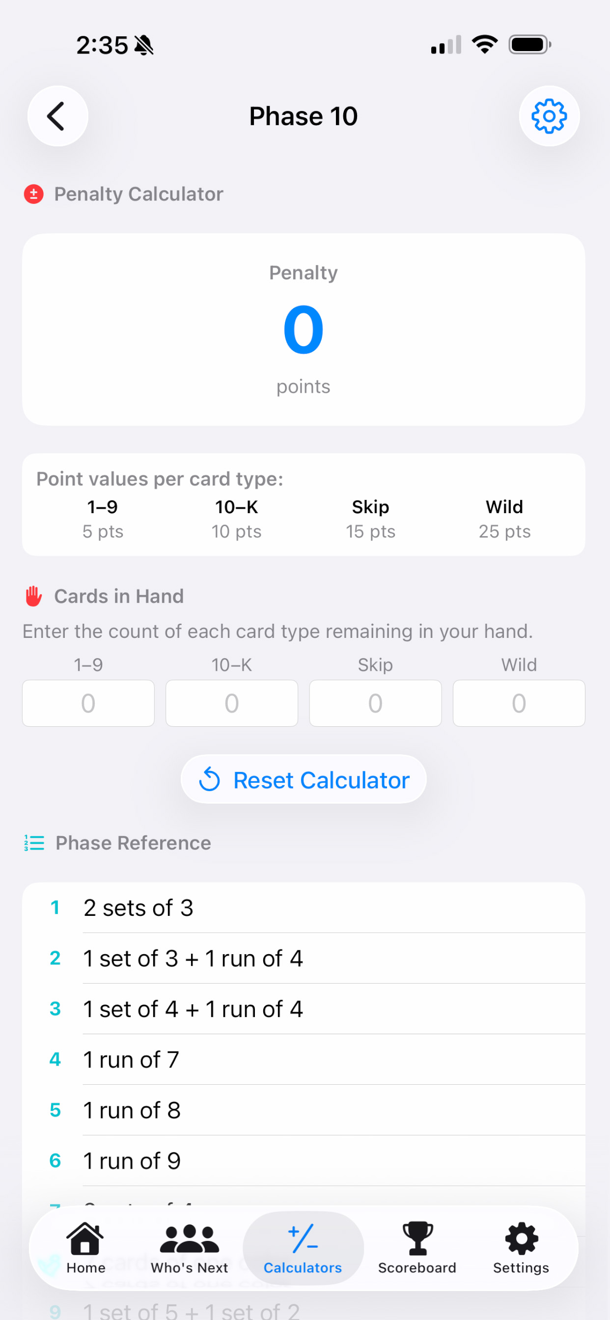 Forced Family Fun: Scoring App