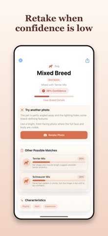 BreedSnap: Dog Cat Scanner iPhone screenshot
