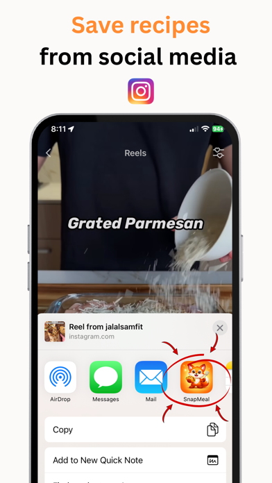 SnapMeal: Recipe & Calories screenshot