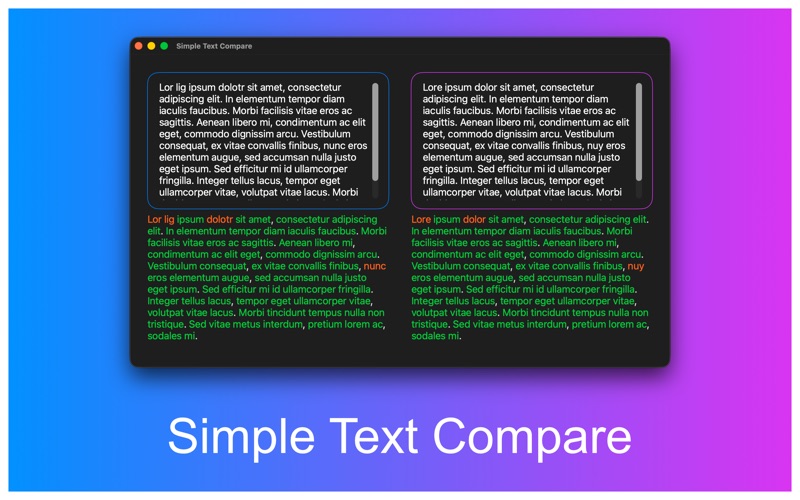 Simple Text Compare screenshot