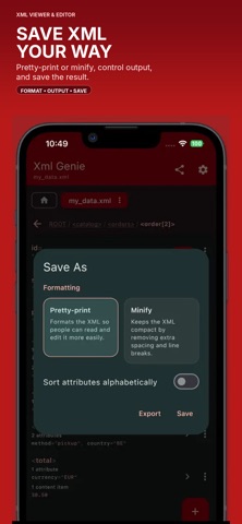 Xml Genie: XML Viewer & Editor iPhone screenshot