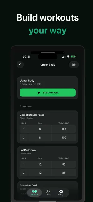 LiftBook - Workout Log screenshot 2