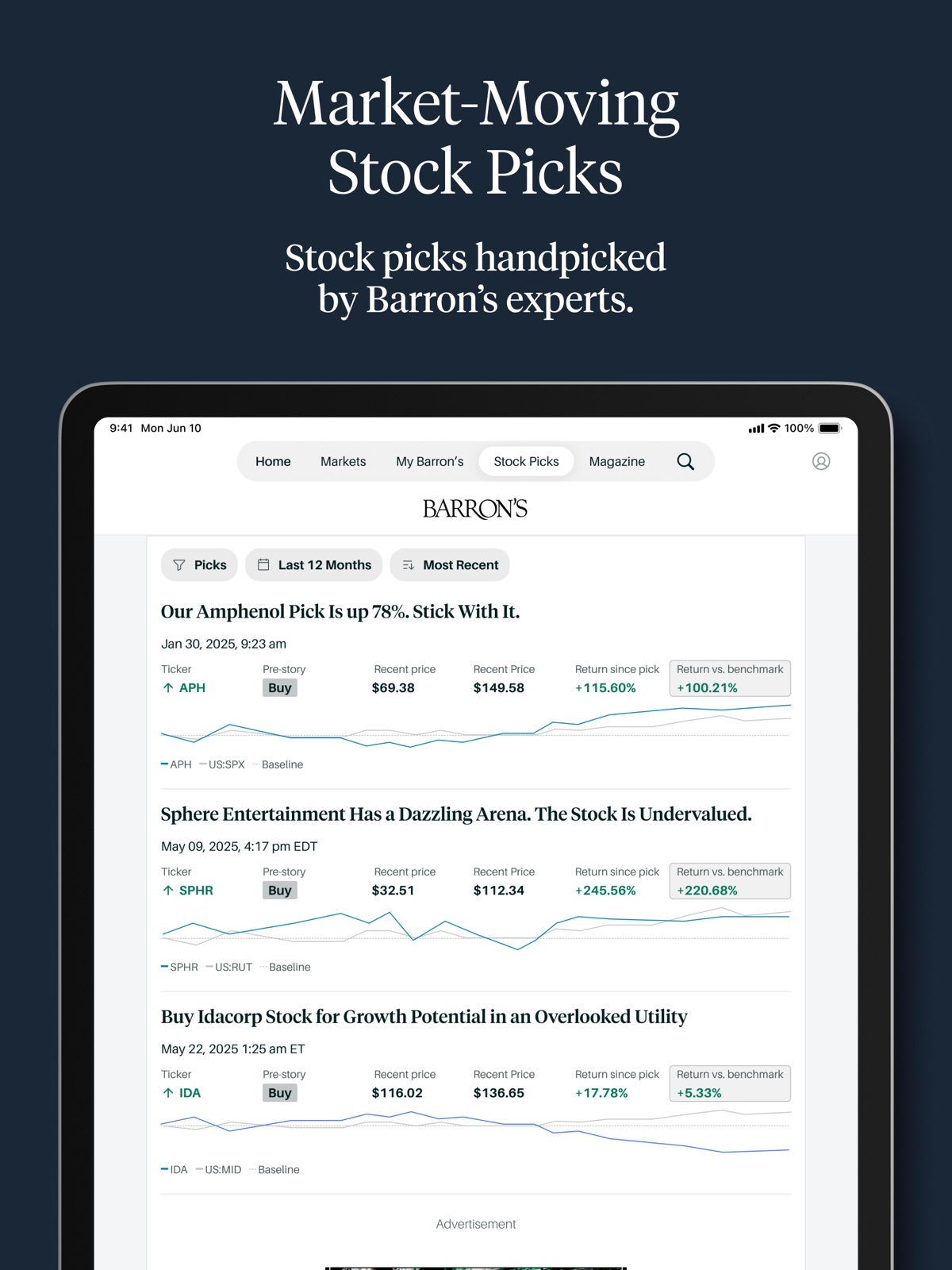 Barron’s - Investing Insights ipad screenshot 3