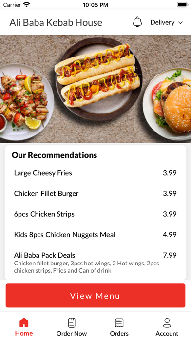 Ali Baba Kebab House. Screenshot