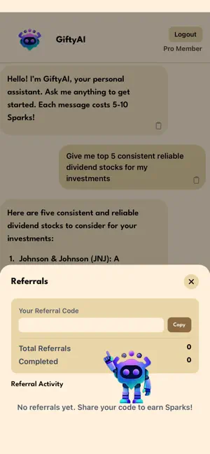 GiftyAI - Chat and Earn screenshot 4