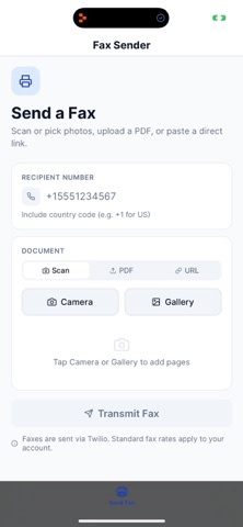 Fax Sender iPhone screenshot