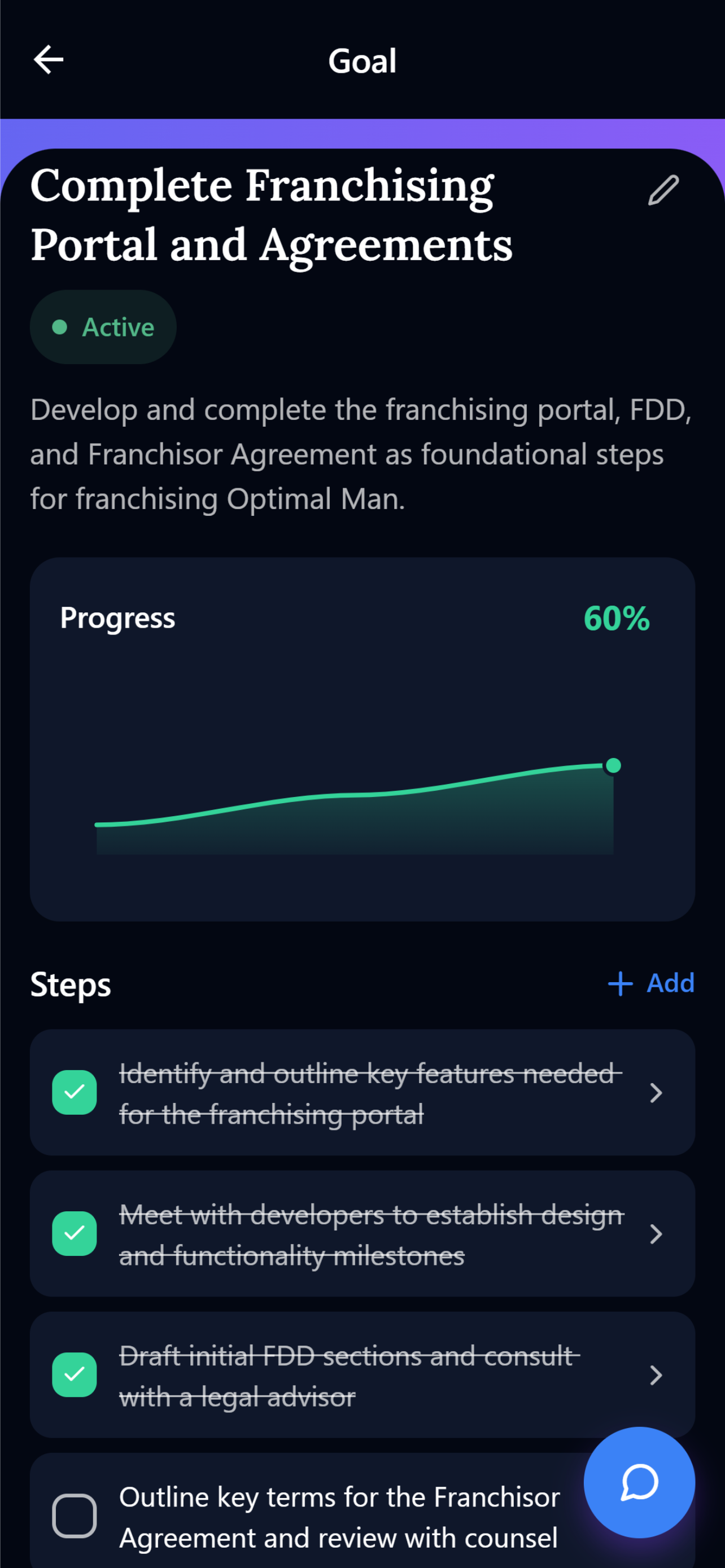 MyGoalBook screenshot 4