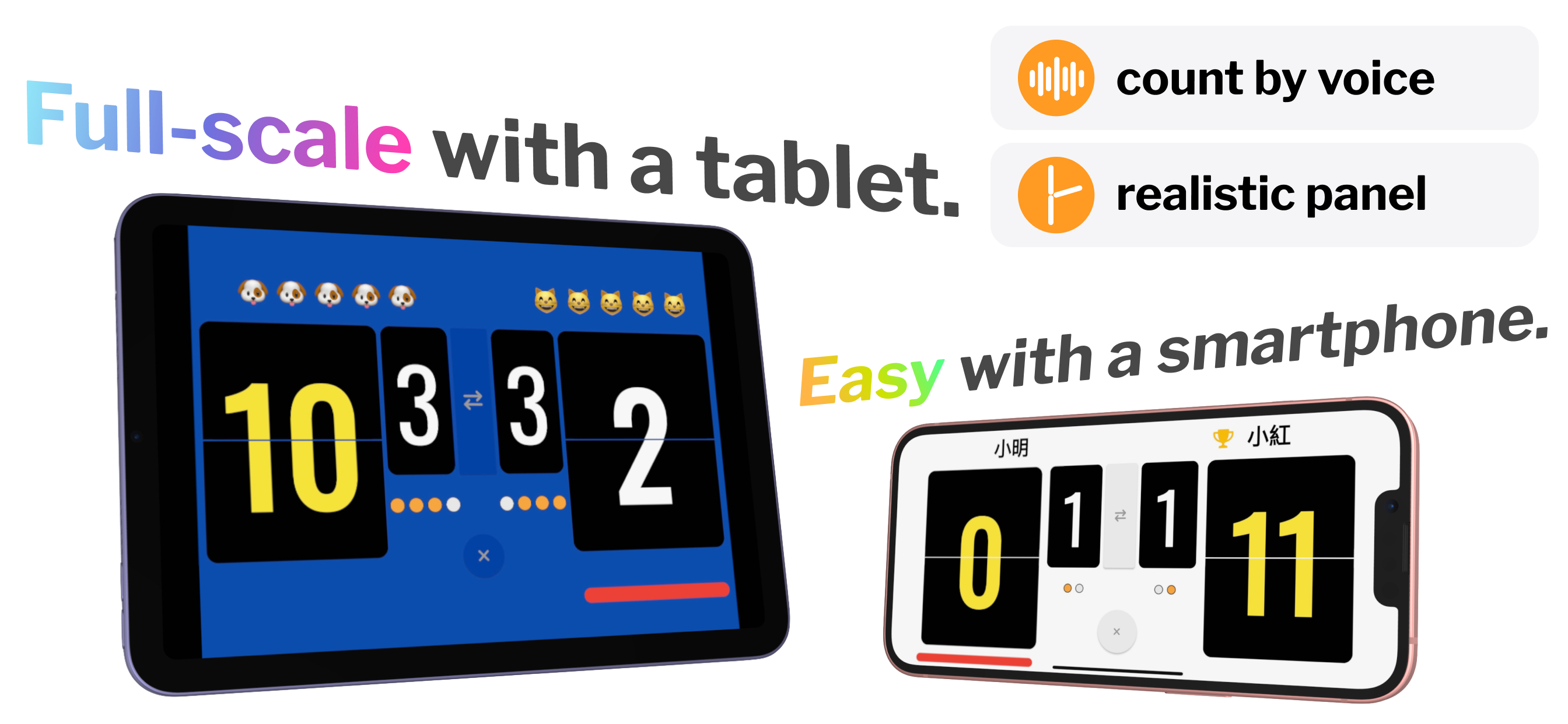 Voice Table Tennis Scoreboard