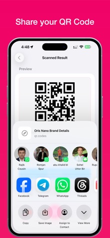 QR Craft : QR & Barcode Reader iPhone screenshot