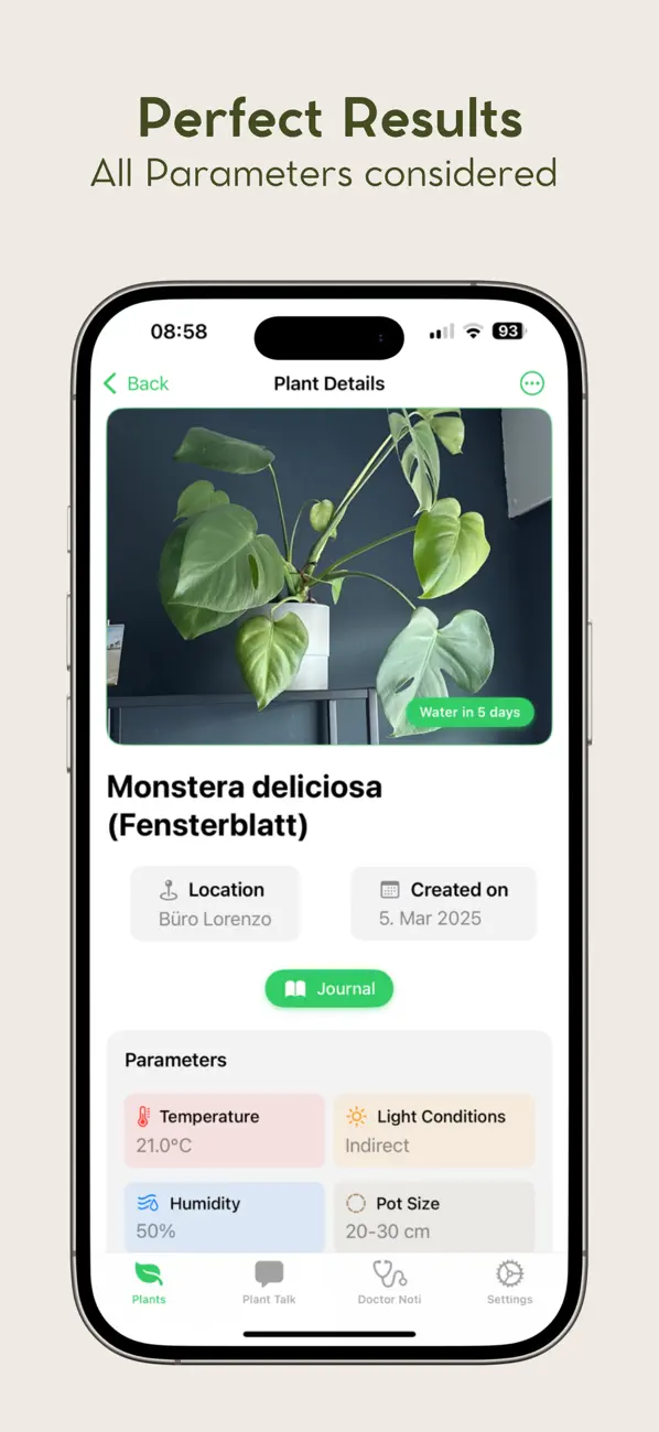 Screenshot #2 pour PlantNoti: Plant Care App