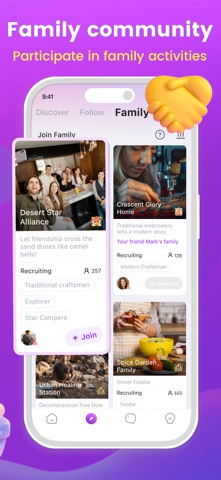 Hiya - Group Voice Chatroom iPhone screenshot