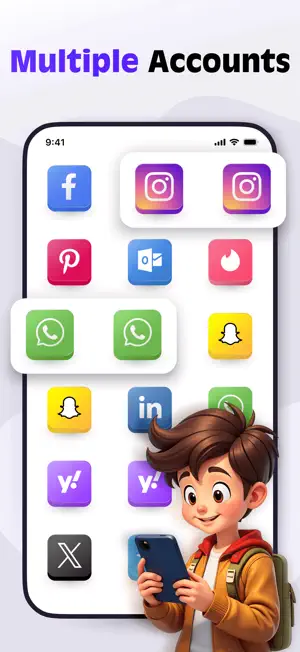Multiple Accounts: Clone App screenshot 1