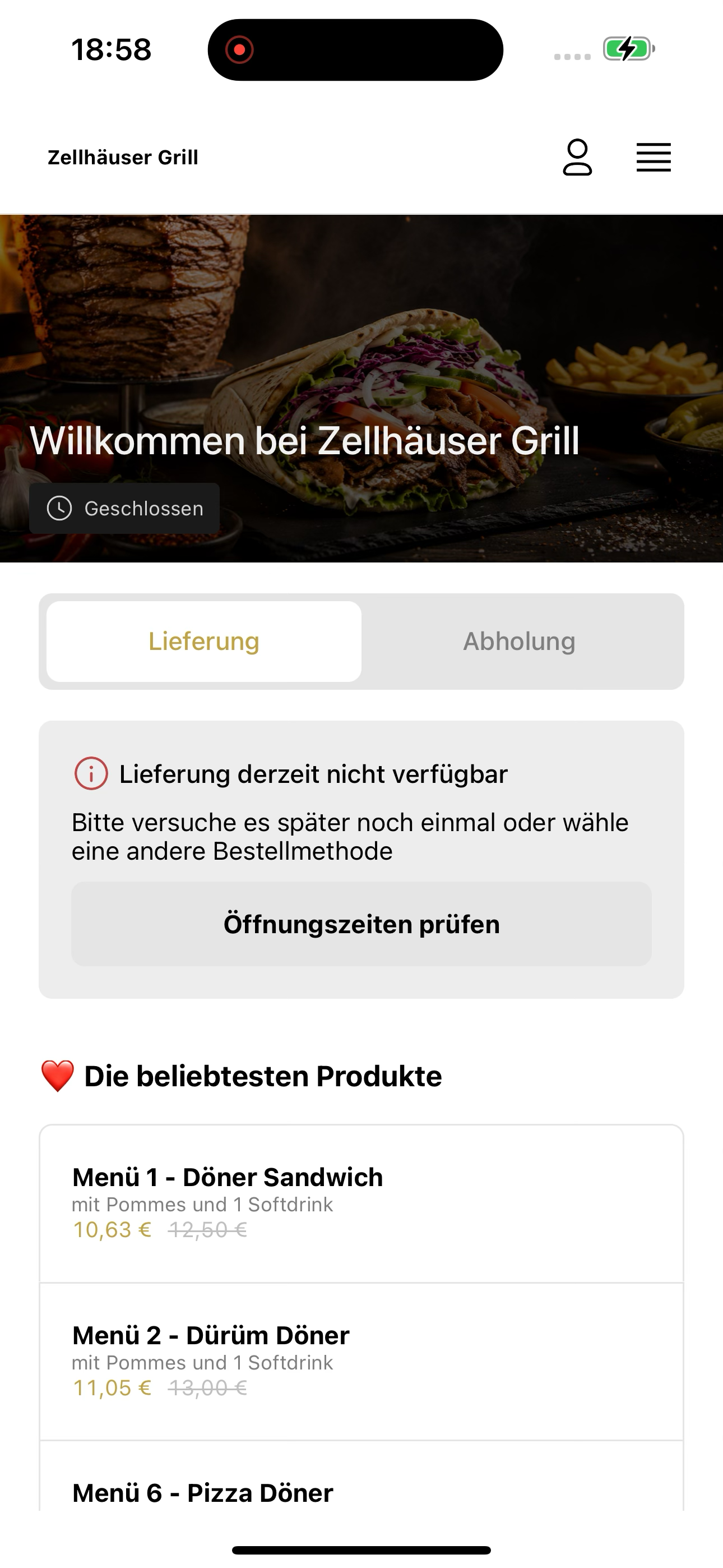 Zellhäuser Grill screenshot 5