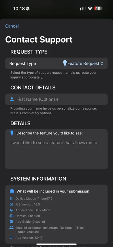 TabVibe screenshot 1
