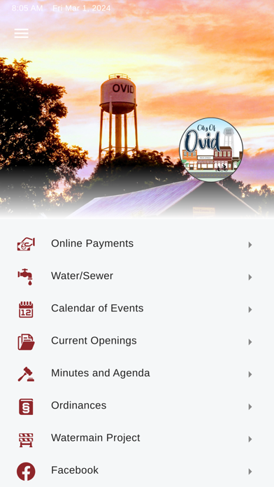 My Ovid MI Screenshot 1 - AppWisp.com My Ovid MI Screenshot 1 - AppWisp.com