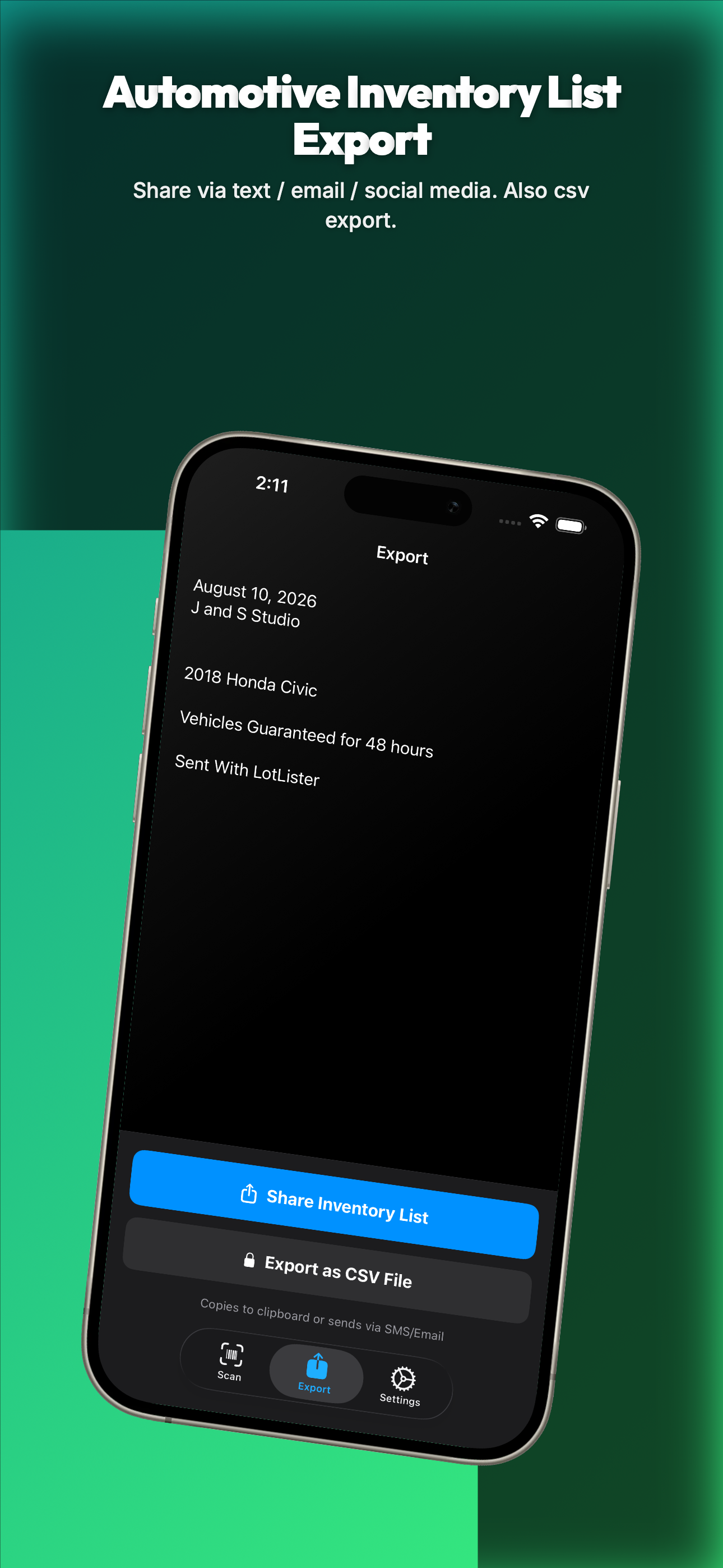 Lot Lister screenshot 4