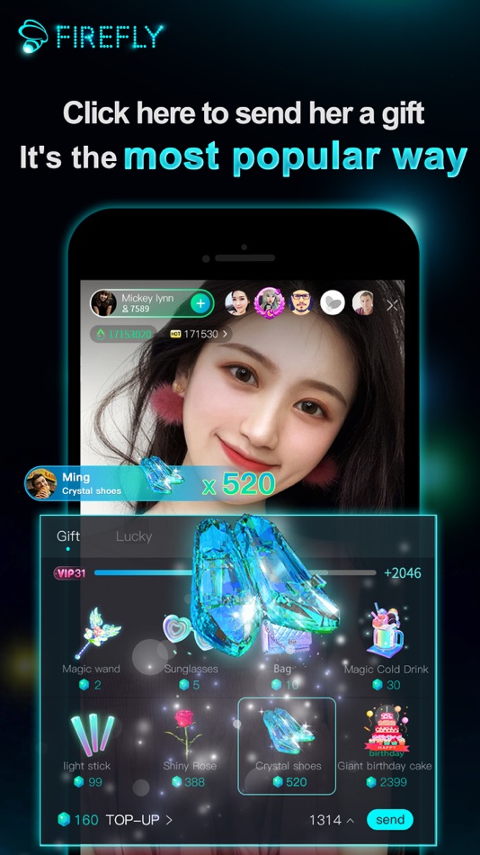#7. FIREFLY LIVE - Go Live Stream (iOS) By: FIREFLY LIVE PTE LIMITED