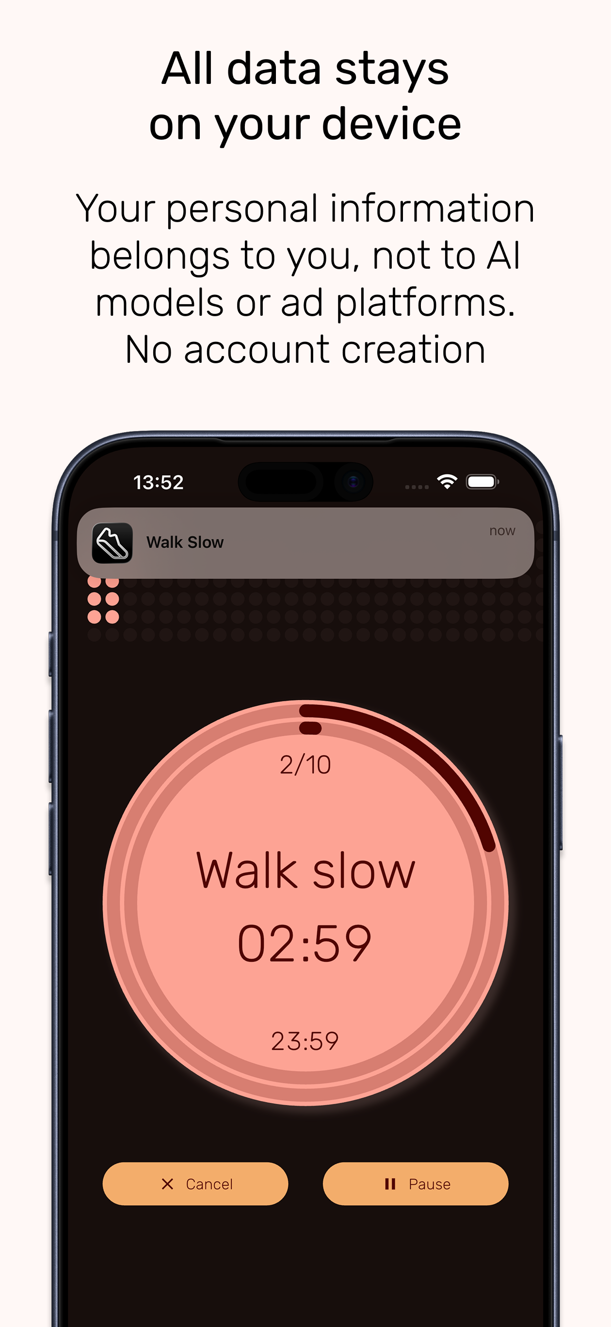Japanese Walking Timer