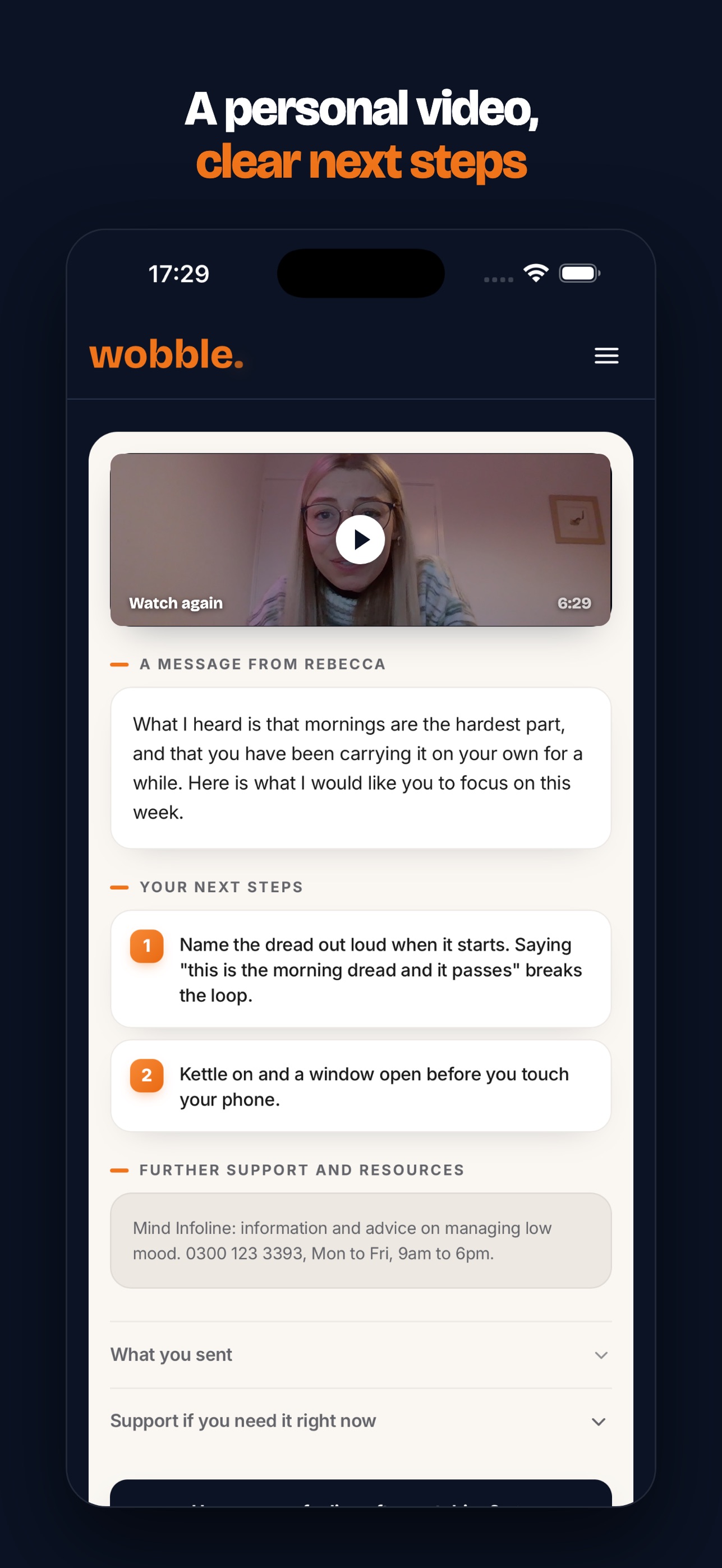 Screenshot 4 of Wobble: Mental Health Support