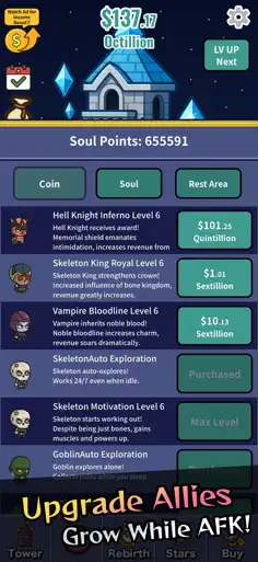 Idle Demon Tower: Monster RPG - Screenshot 4