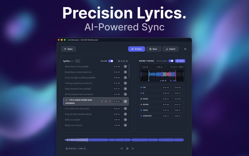 LyricSynapse screenshot
