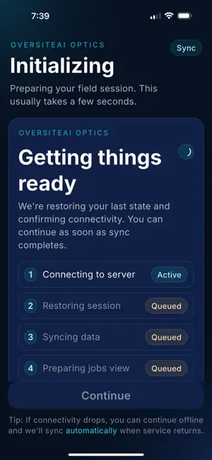 OverSiteAI Optics screenshot 1