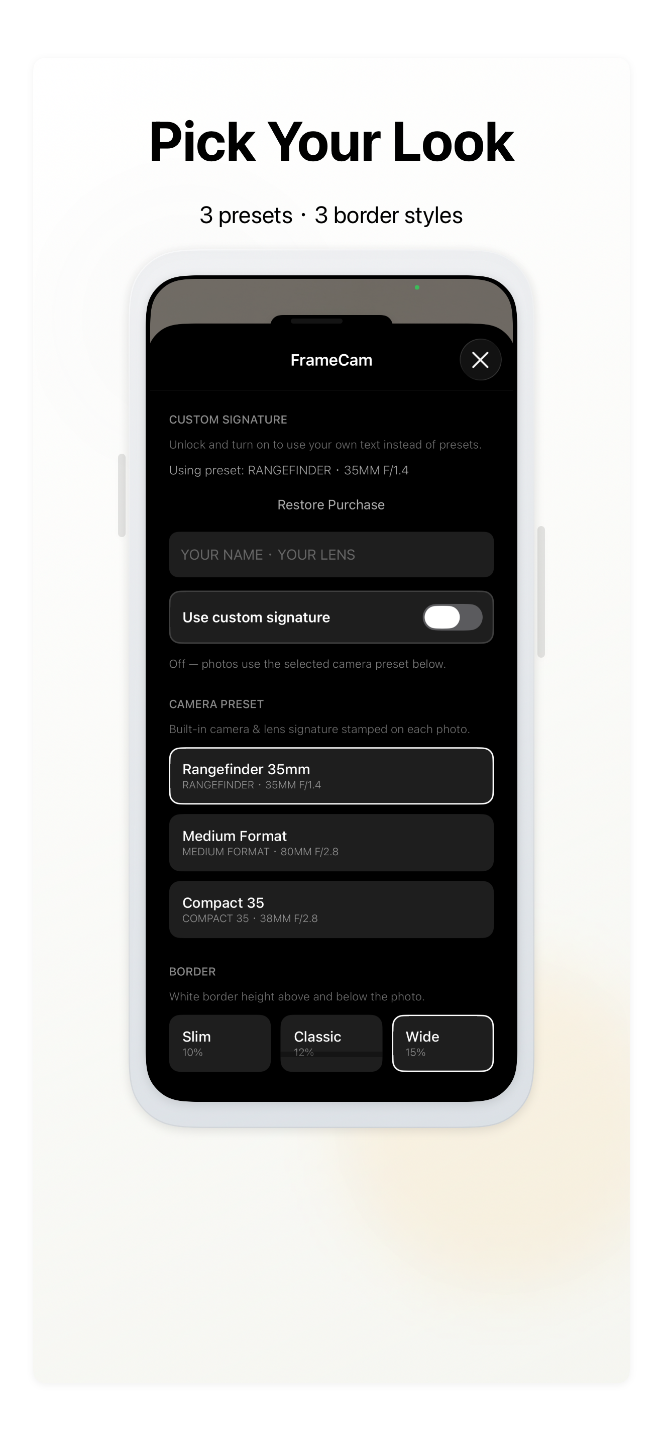 FrameCam – Signature Borders screenshot 3