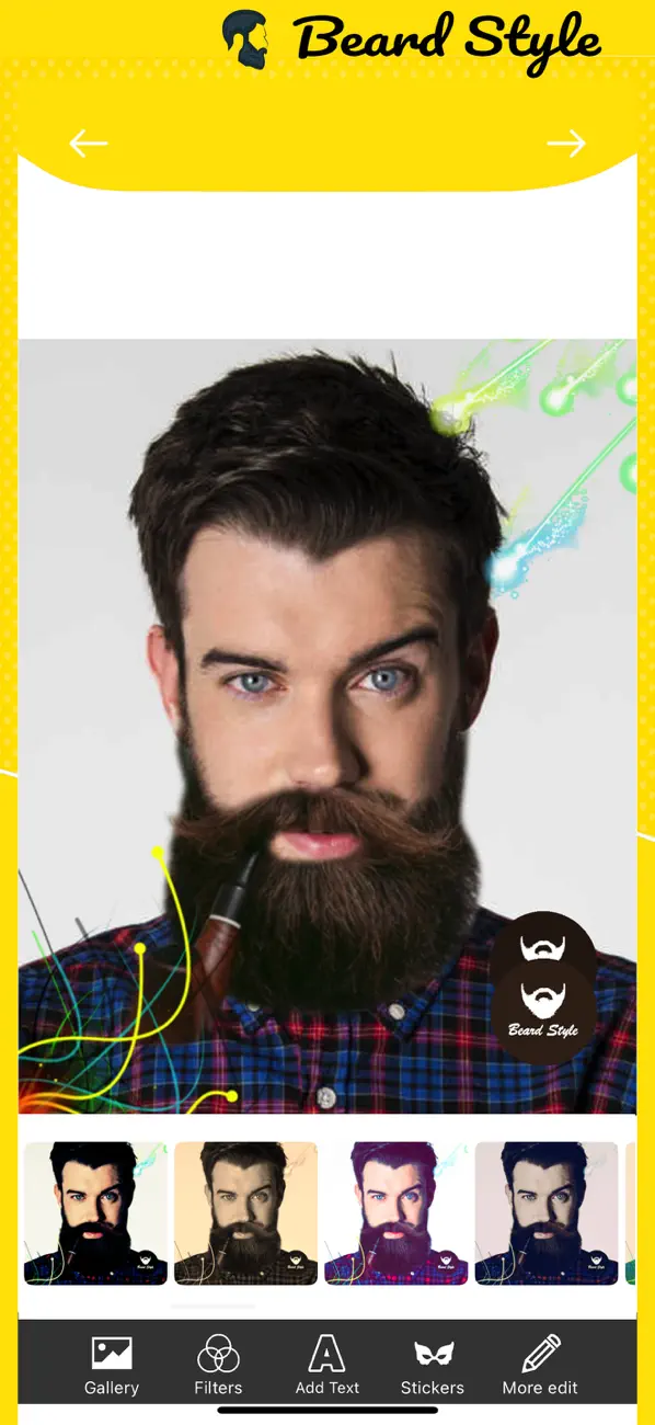 Screenshot #1 pour Beard Styler Cam - Beard Maker